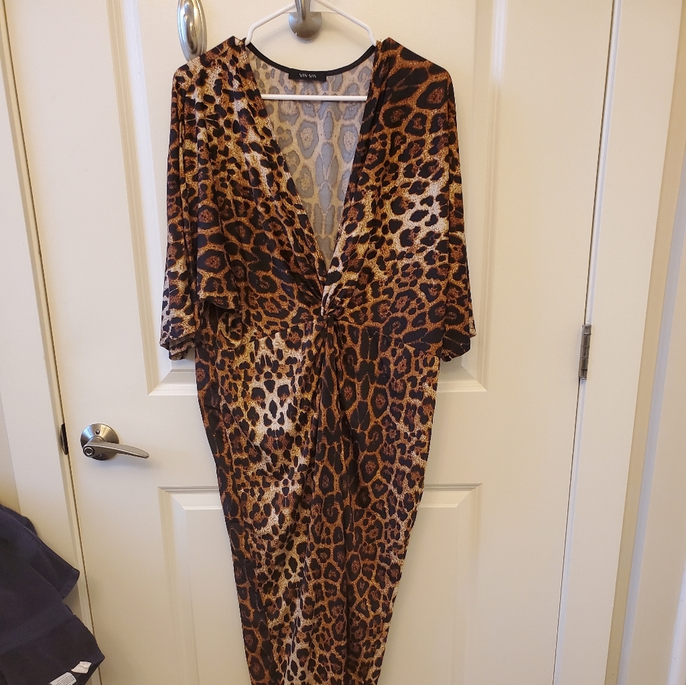 Leopard print maxi